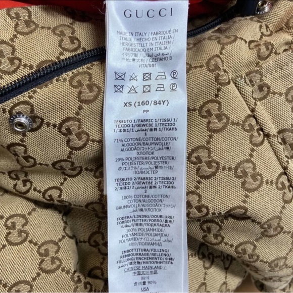 The North Face Gucci Puffer Jacket - Black and Tan Pattern - Picture 5 of 6